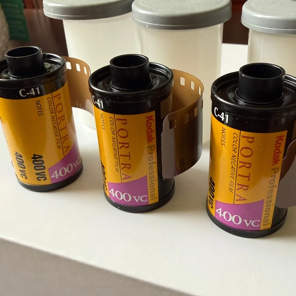 Kodak Portra 400 VC 135/36 35mm Color Film Rolls expired date lot of 3
